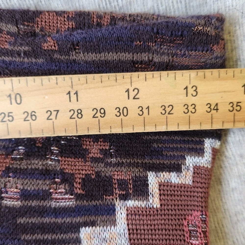 Free People Byzantine Sweater Leggings Aztec Print Pull Size S Textured Knit - Picture 5 of 7